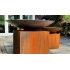 Corten steel fire bowl 120 flat