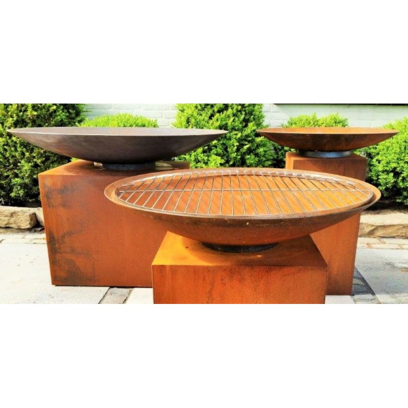 Feuerschale Cortenstahl 80 flach