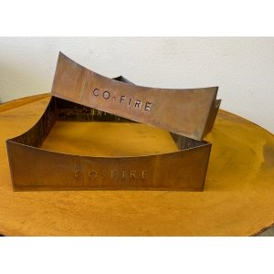 Ringe Cortenstahl viereckig rostig PRO