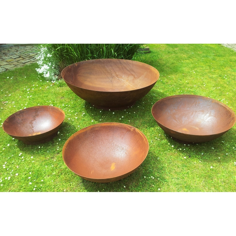 Feuerschale Cortenstahl 90 tief 