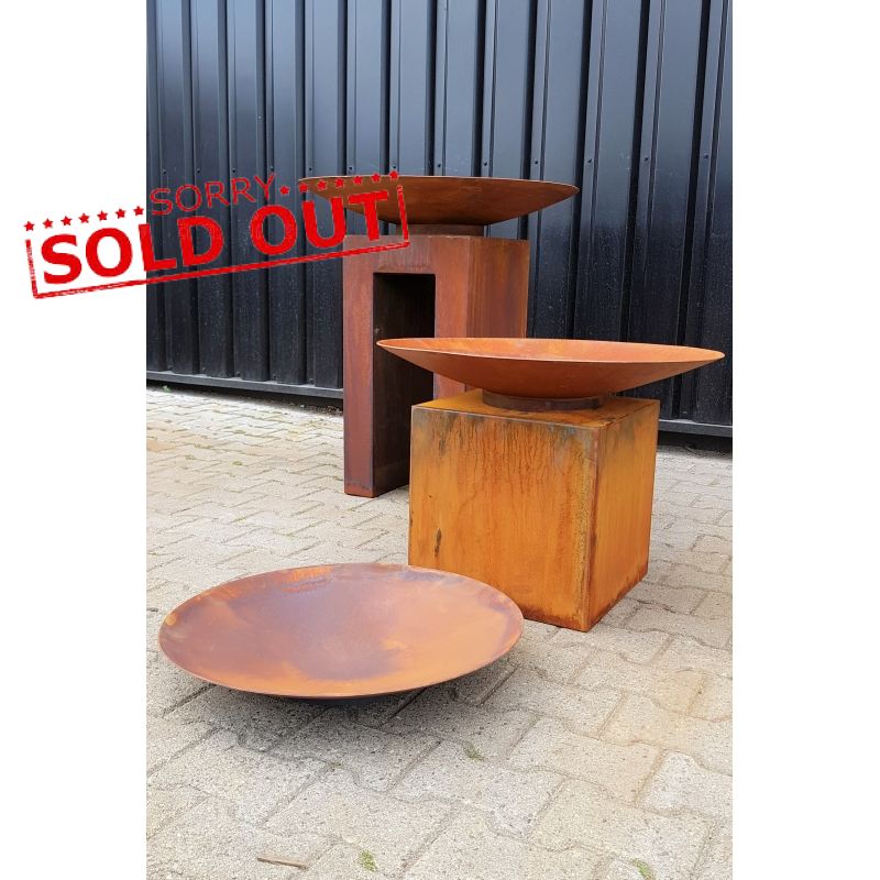 Corten steel fire bowl 70 X-Flat