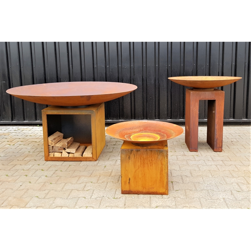 Feuerschale Cortenstahl 100 X-Flach